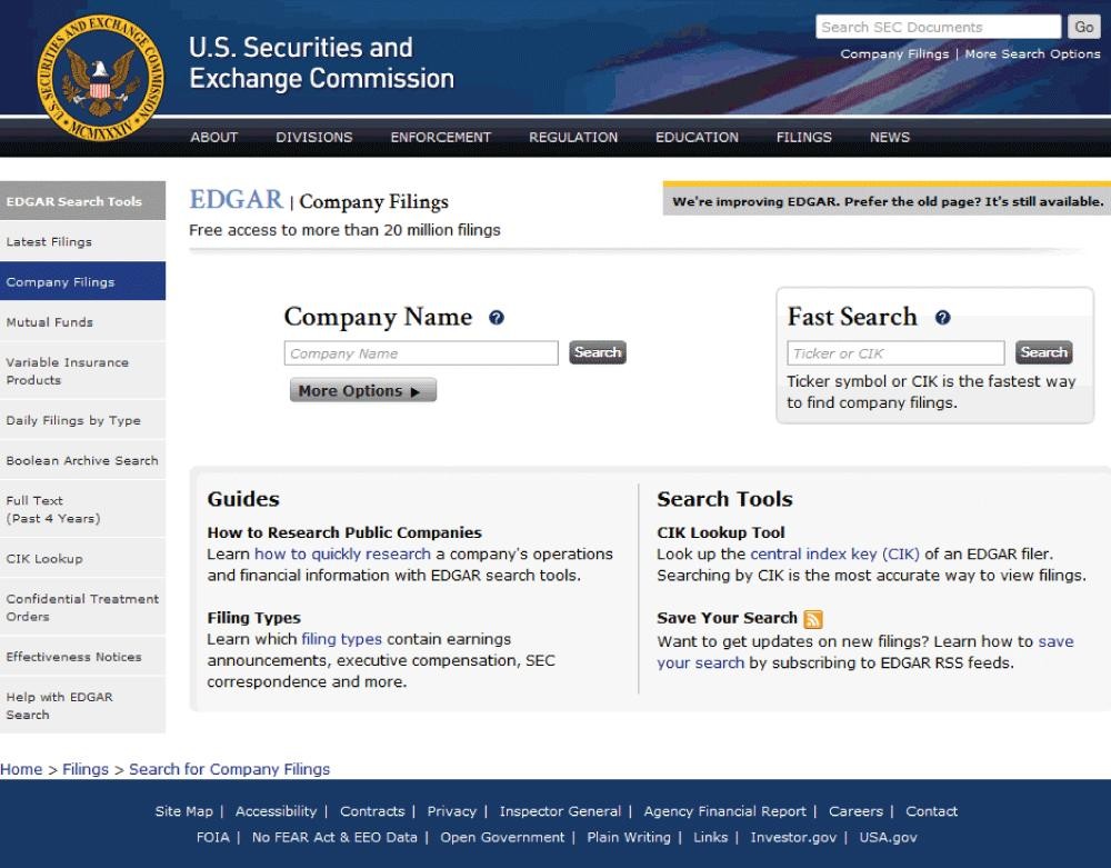 Top SEC EDGAR Tools For New Investors