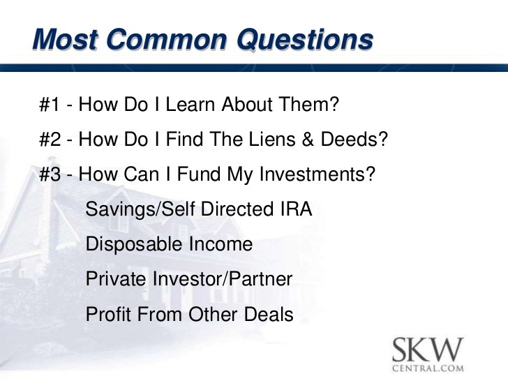 10 Most Common Tax Lien Questions Answered