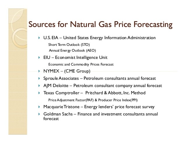 20122013 Natural Gas Price Forecast Investment U