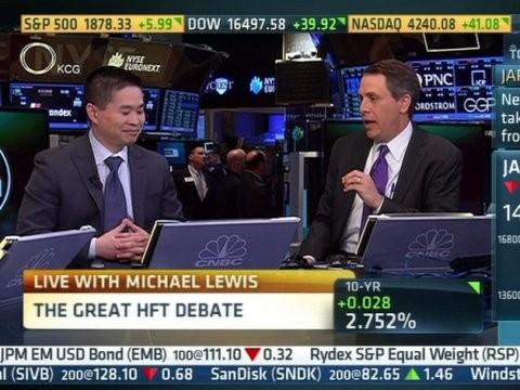 Epic debate on highfrequency trading between Michael Lewis Brad Katsuyama and William O Brien