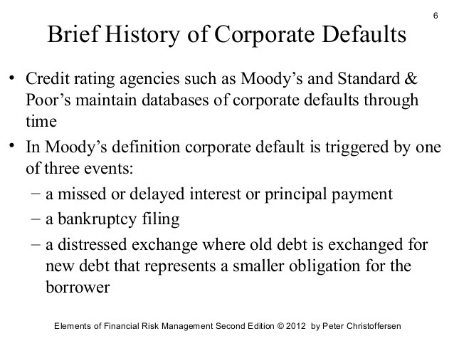 A Brief History Of Credit Rating Agencies