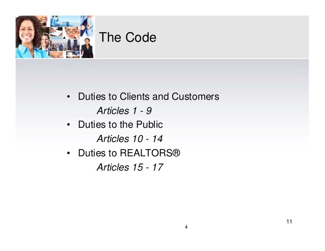 A Realtor s duties to their clients