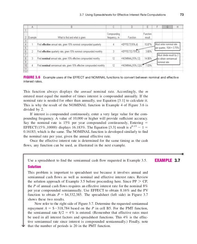 Applying nominal versus effective interest rates (APR versus APY) from the Course Excel 2007