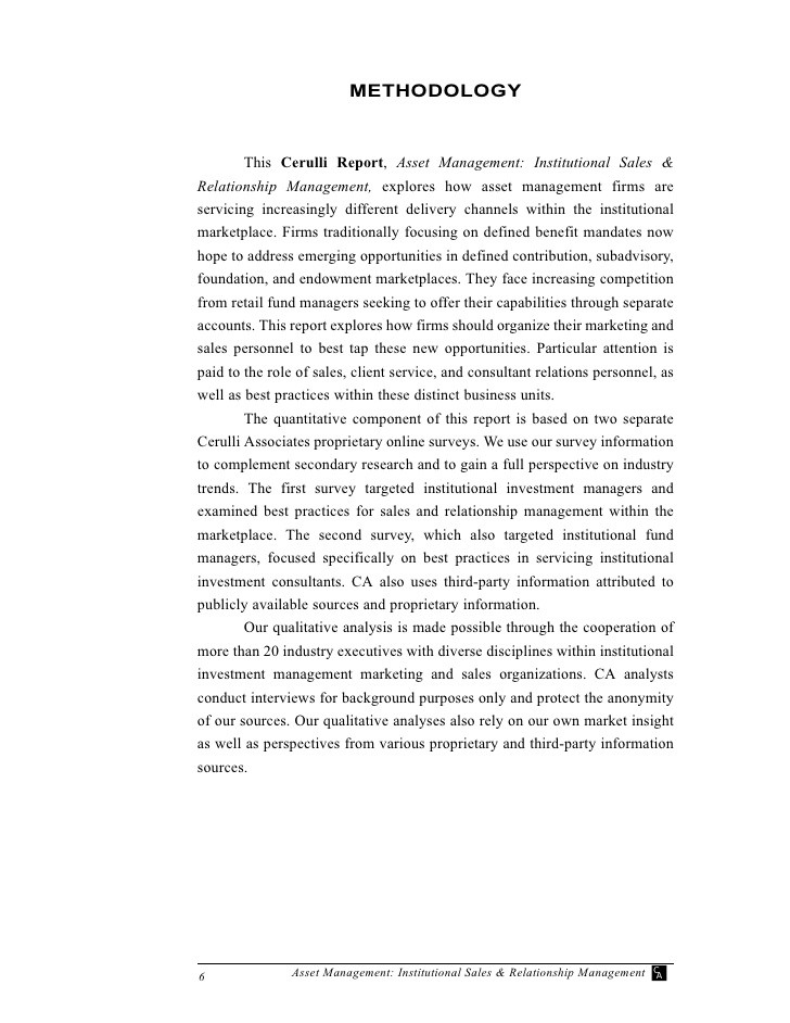 Asset Management Sales 101