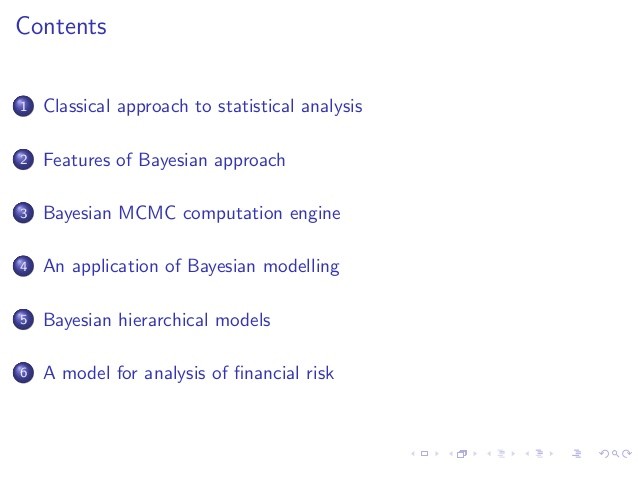 Bayesian Financial Methods