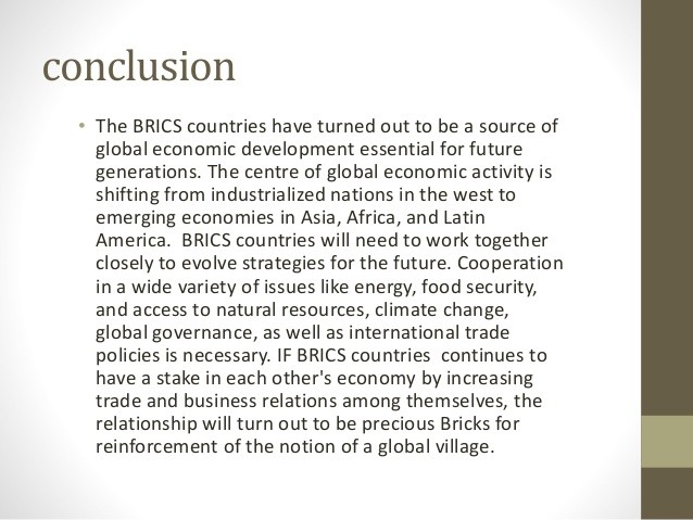 BRIC s Analysi Economic Security BRIC s Analysi Economic Security