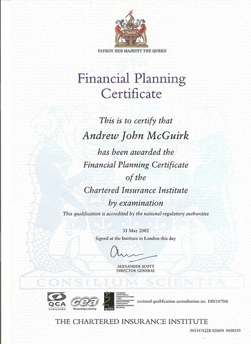 Certificate in Financial Planning