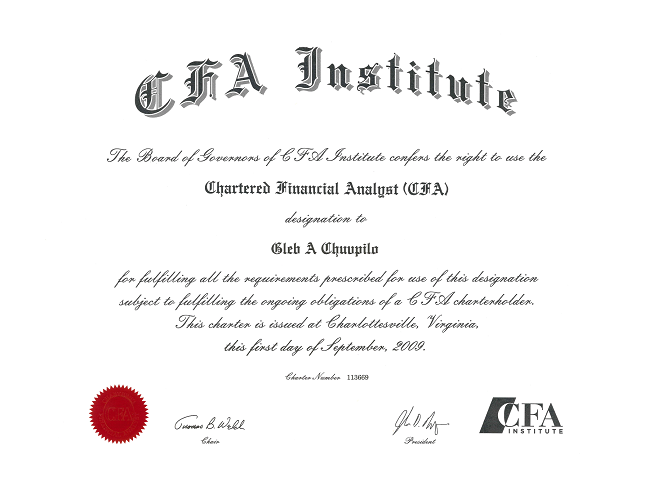 Chartered Financial Analyst