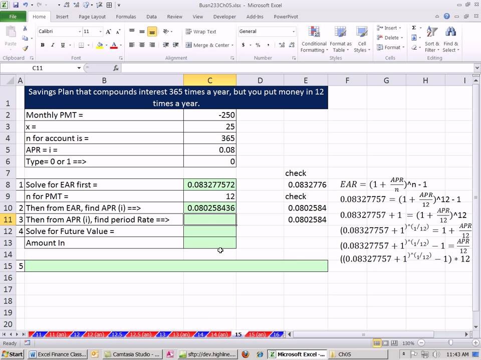 Compound Interest The Excel Future Value (FV) Function