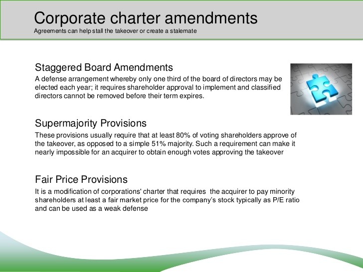 Corporate Takeover Defense A Shareholder s Perspective