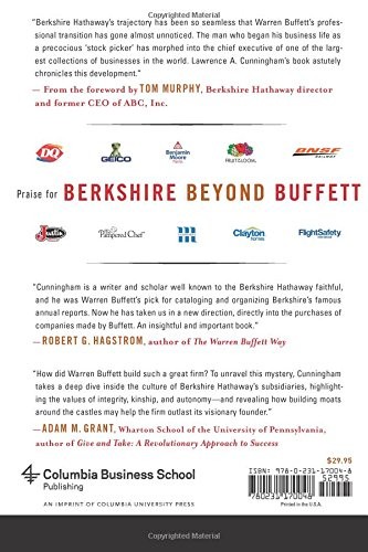 Cunningham Berkshire Beyond Buffett Berkshire Hathaway 2015