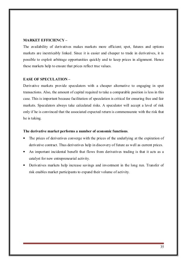 Derivatives Futures Options Bangalore Investors Club