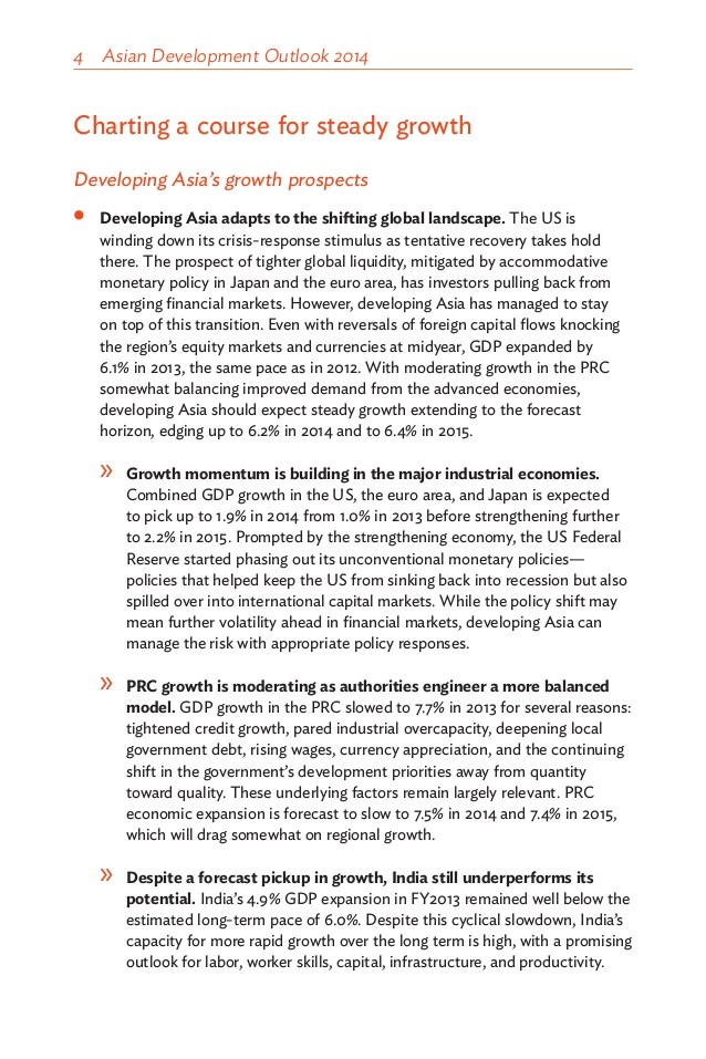 Developing Asia Growth Outlook Steady As Industrial Economies Firm