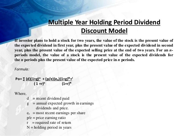 Evaluating Stocks using Dividend Discount Model