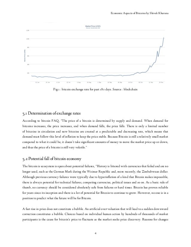 Exchange rates Inside the Bitcoin economy