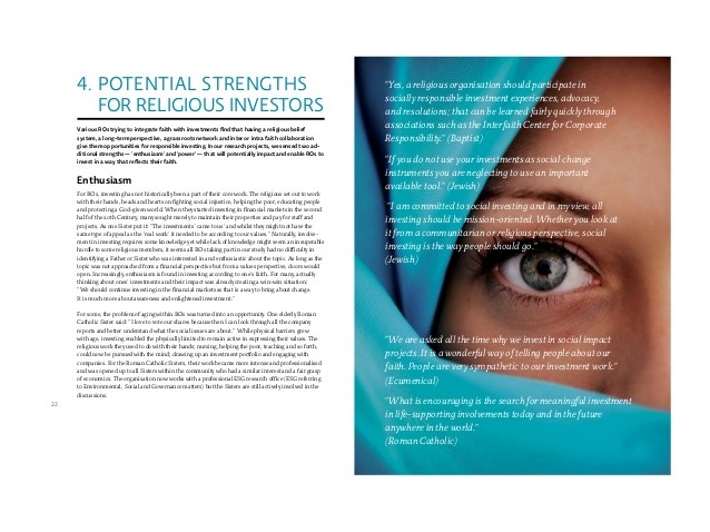 FaithBased Investing Believers Engaging the Boardroom