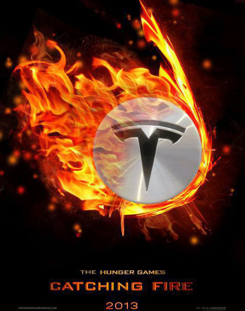 Fiery Tesla crash torpedoes stock price