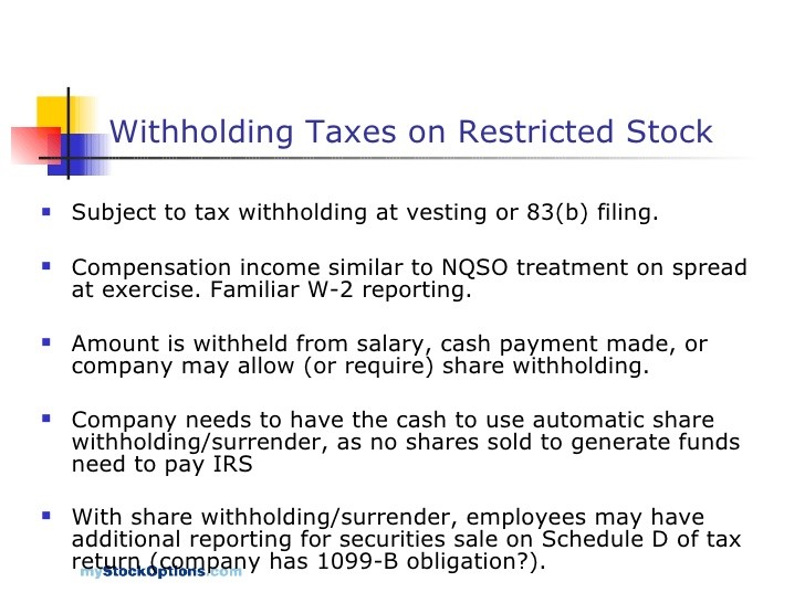 Form of Restricted Stock Unit Award Tax Withholding Election Form