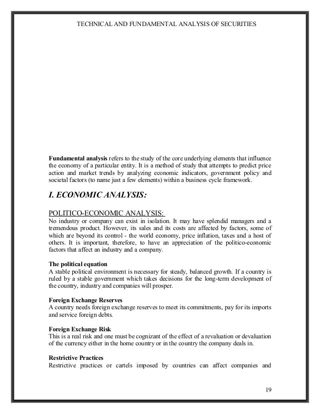 Fundamentals (Stock market) Definition Online Encyclopedia