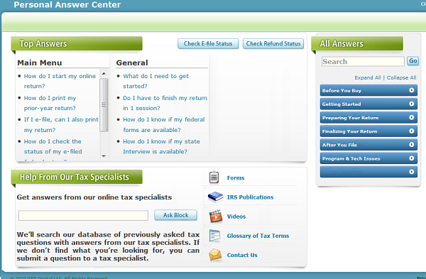 Get Your IRS Tax Questions Answered at H R Block For Free