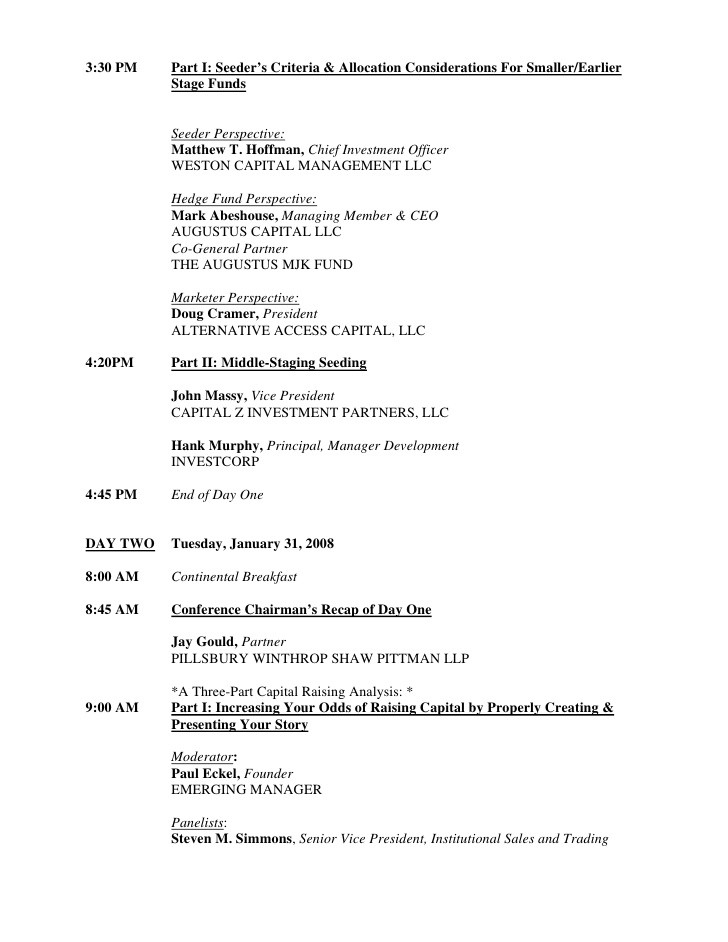 Hedge Fund Incubating and Seeding Hedge Fund Incubating and Seeding