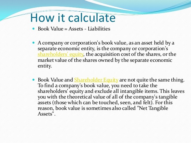 How to Calculate the Book Value of a Company