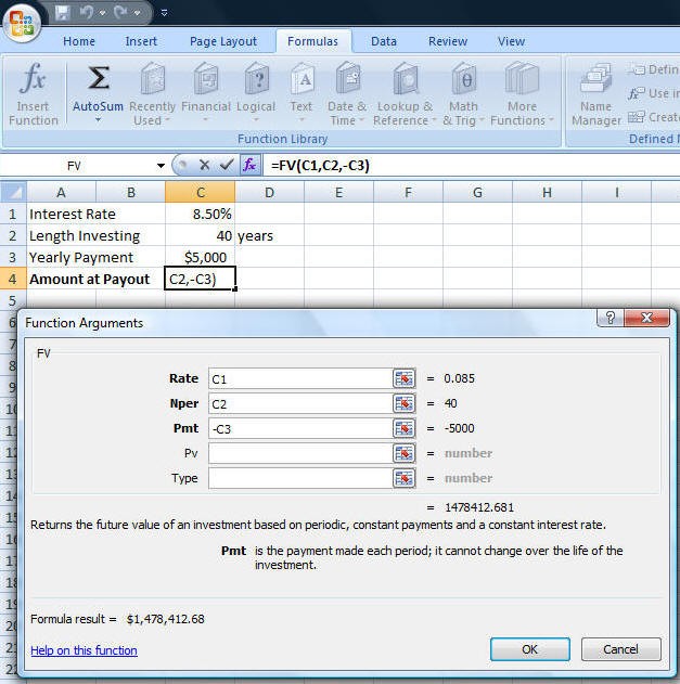 How to Calculate the Future Value of an Investment Using Excel