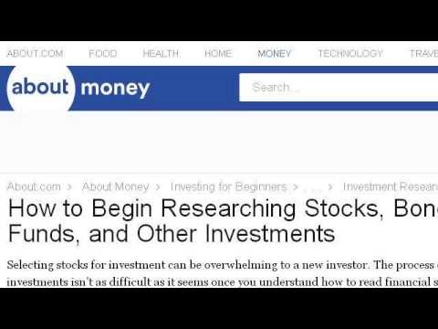 How to Learn Stocks and Bonds