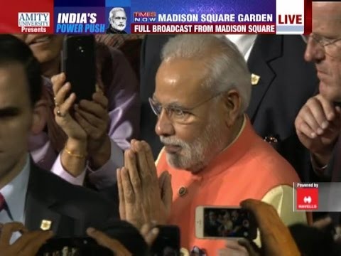 In glitzy New York speech Prime Minister Modi says India won t look back under his leadership