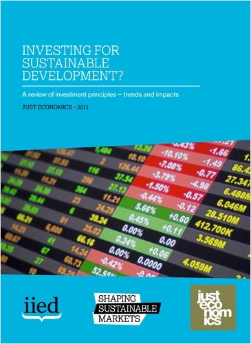 Investment and Sustainable Development Investment and Sustainable Development
