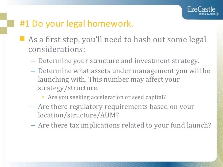 Legal Considerations for Launching a Hedge Fund Part 2)