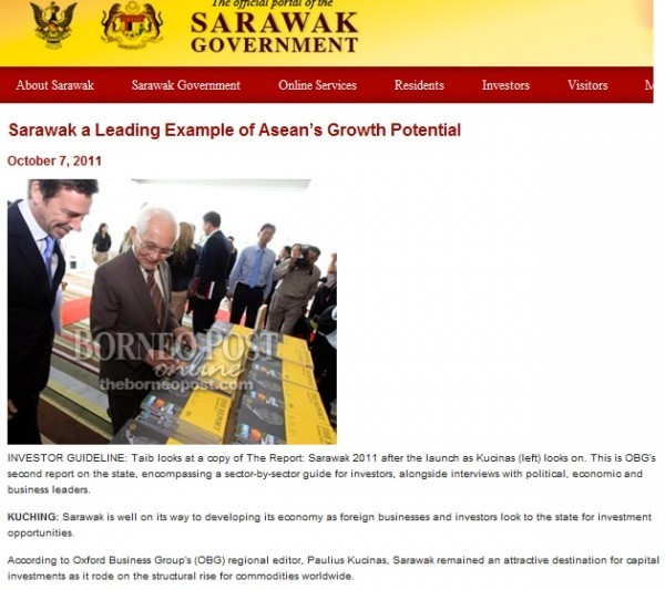 Malaysia poised for another year of growth says OBG BorneoPost Online