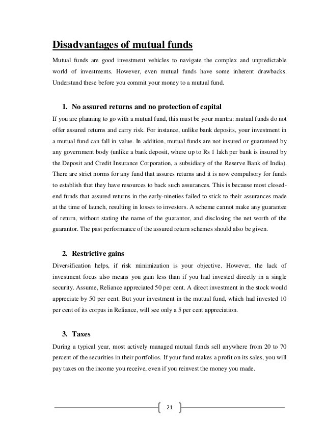 Mutual Understanding A Primer on Mutual Fund Fees Investing Daily