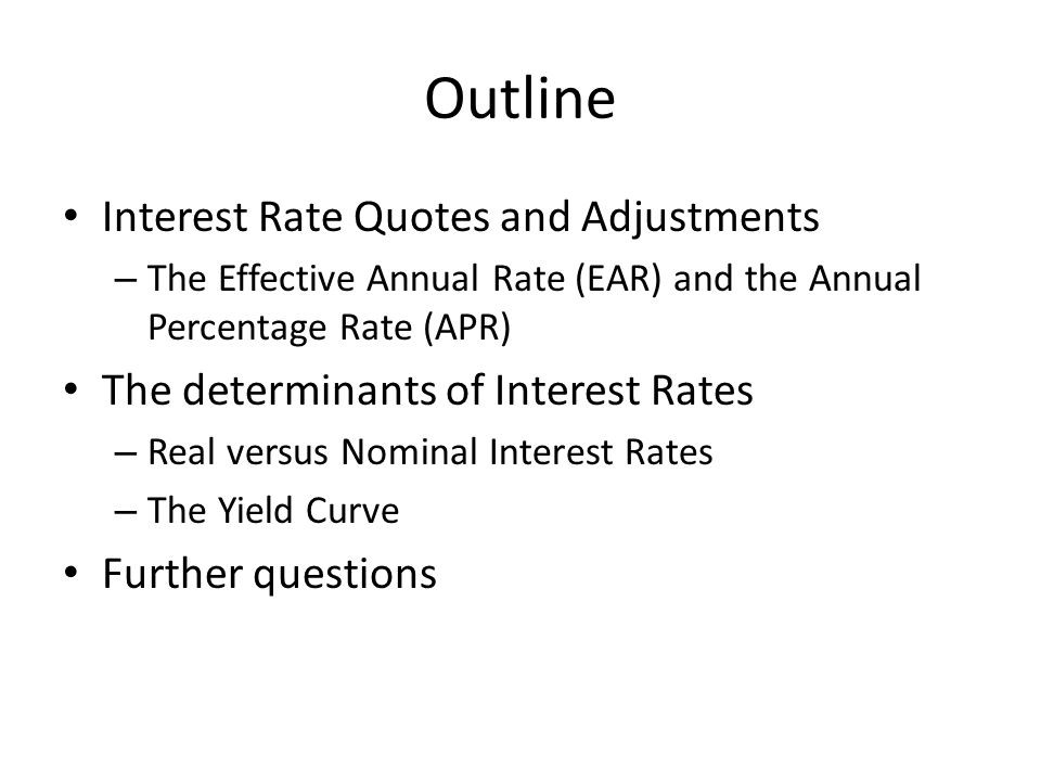 Nominal Risk free rate Help for Determinants of