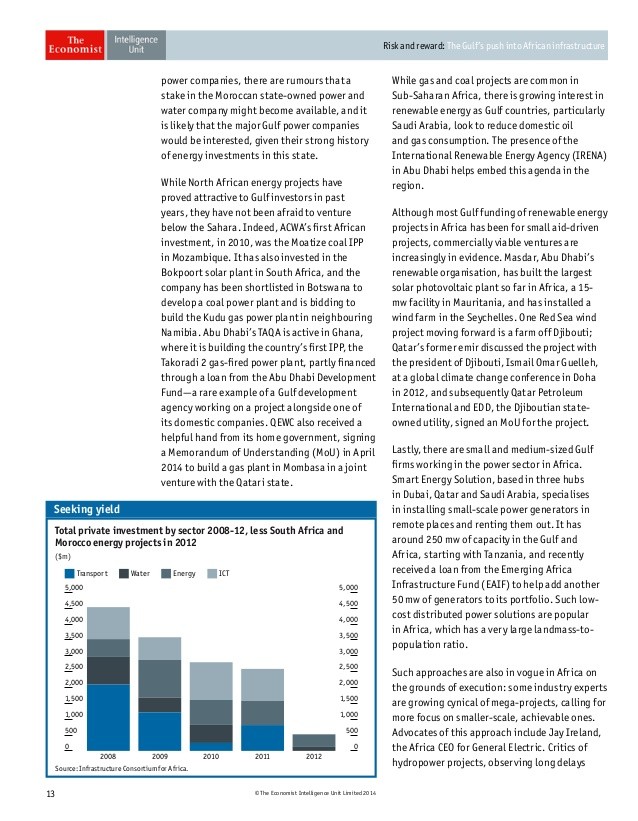 Political risk holding back power generation in Africa