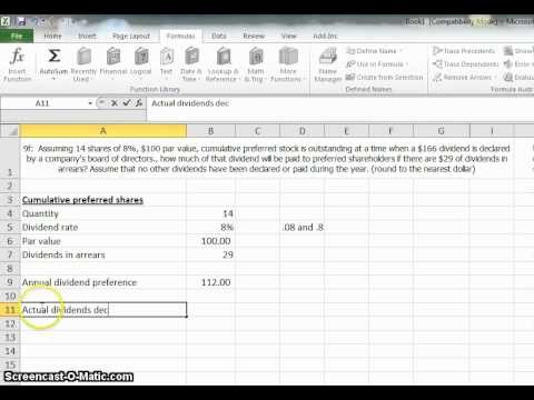 Preferred Stock Dividend Calculator
