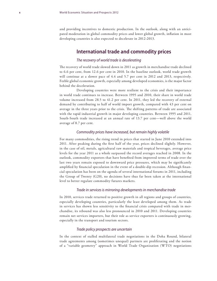 Prospects in a postrecession economy Prospects in a postrecession economy