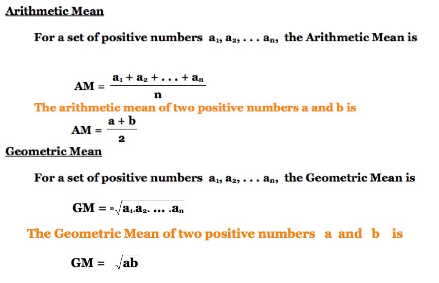 Question Corner Applications of the Geometric Mean