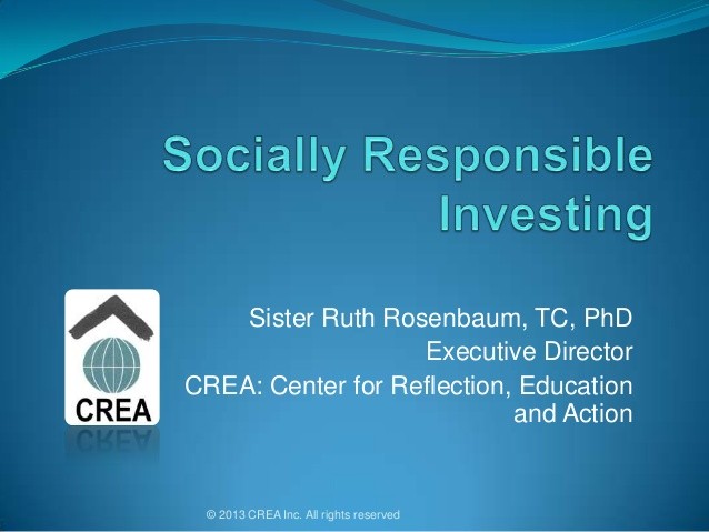 Socially responsible investing_1 Socially responsible investing_1
