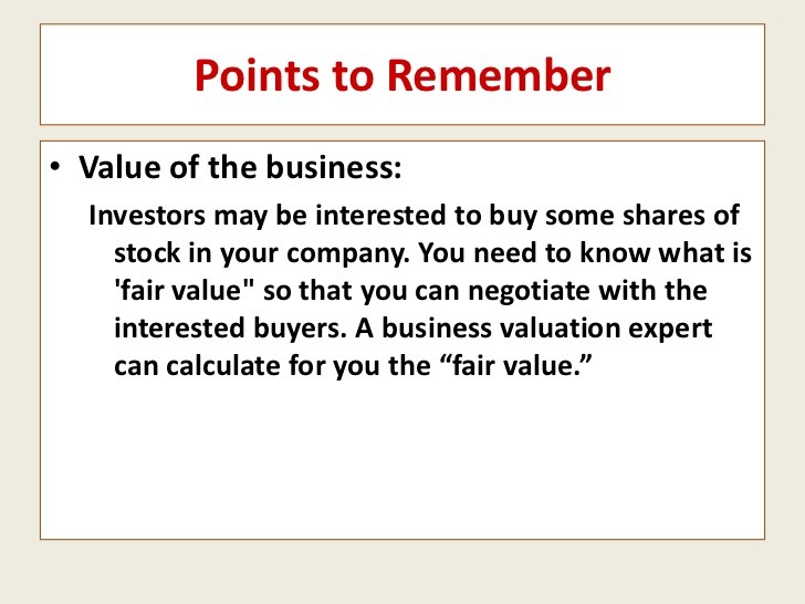 Stock Valuation 5 Points You Are Interested In