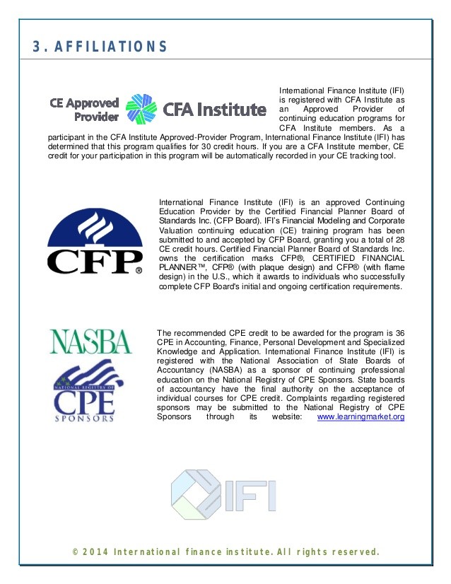 The CFA and Investment Banking