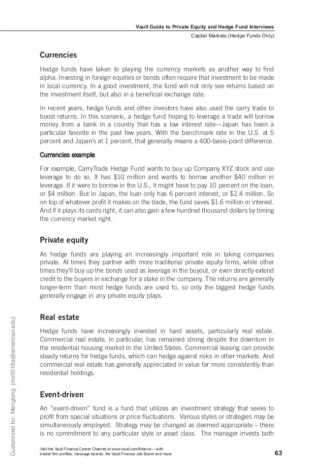 Equity Capital Markets Recruitment Process Guide Equity Capital Markets Recruitment Process Guide