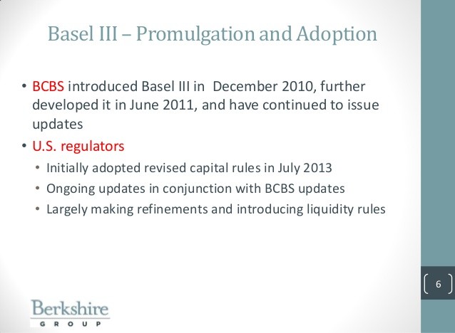 The Revised Basel III The Revised Basel III