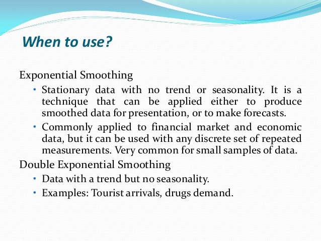 ToyProblems Exponential Smoothing