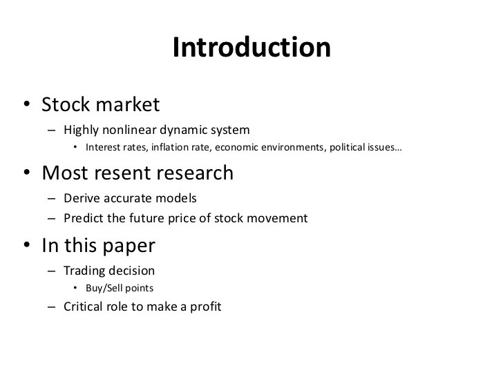 Trading Systems Using Neural Networks to Forecast Price Movement