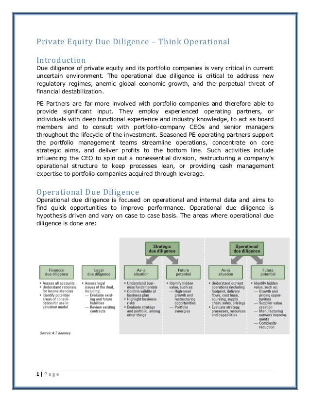 Views on Operational Due Diligence