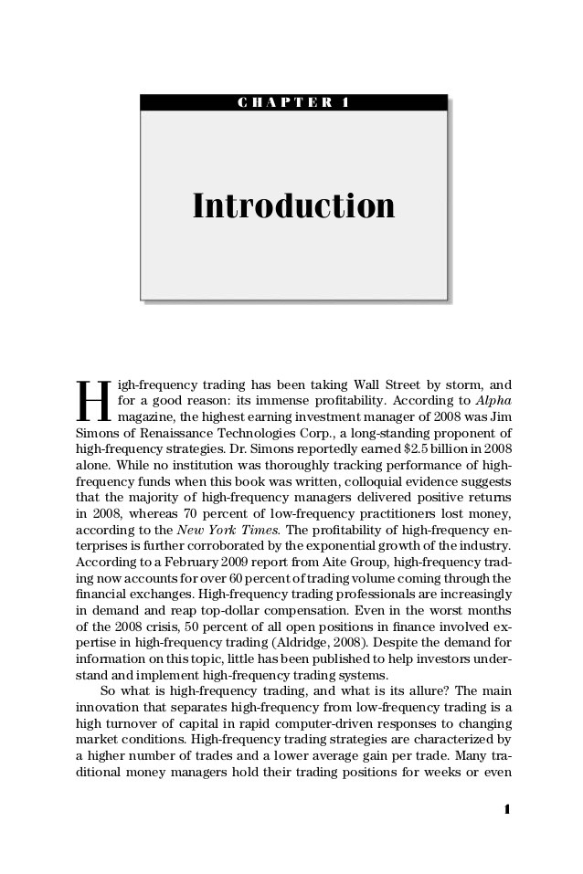 The Use of Dynamically Optimised High Frequency Moving Average Strategies for Intraday Trading