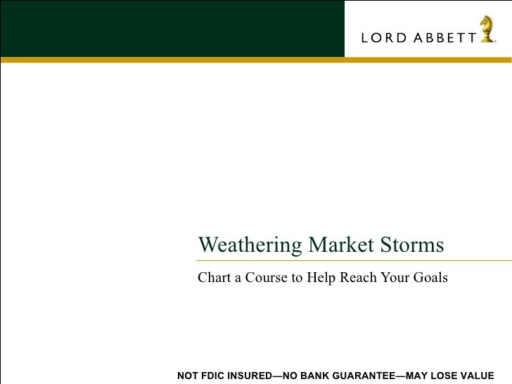 Weathering A Stock Market Correction