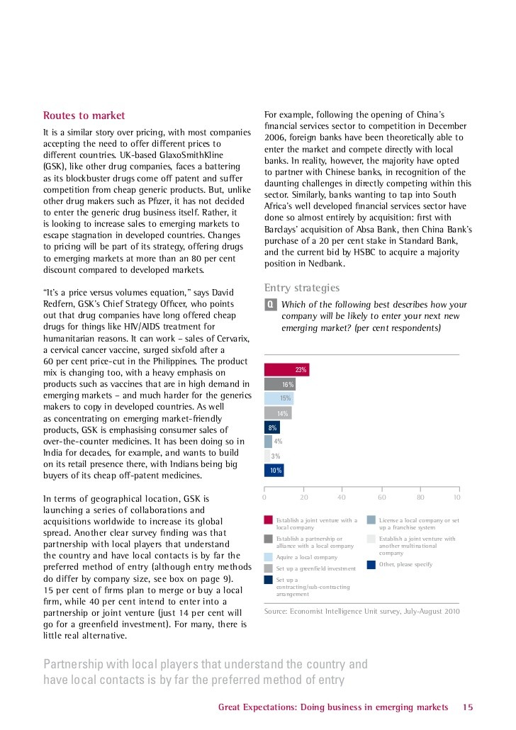 What are the big business opportunities in emerging economies