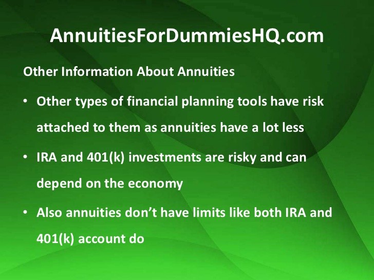 Who Can You Buy Annuities From For Dummies